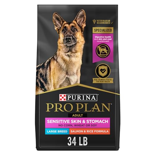 Purina Pro Plan Sensitive Skin & Stomach Large Breed Dry Dog Food, Salmon - 15.4 kg Bag - Click to Buy