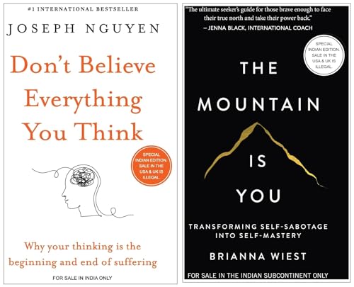 Don't Believe Everything You Think (English) + The Mountain Is You: Transforming Self-Sabotage Into Self-Mastery (English) - Click to Buy