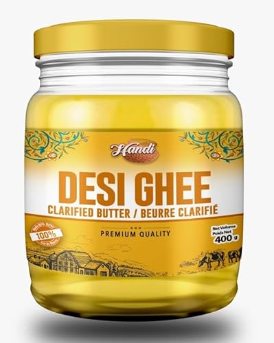 HANDI Desi Ghee 400GM Pure Traditional Form Of Clarified Butter - Click to Buy