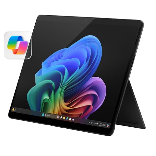 Microsoft Surface Pro 2-in-1 Laptop/Tablet (2024), Windows 11 Copilot+ PC, 13" Touchscreen OLED Display, Snapdragon X Elite (12 Core), 16GB RAM, 256GB Storage, Black, Amazon Exclusive - Click to Buy