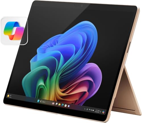 Microsoft Surface Pro 2-in-1 Laptop/Tablet (2024), Windows 11 Copilot+ PC, 13" Touchscreen OLED Display, Snapdragon X Elite (12 Core), 16GB RAM, 1TB Storage, Dune