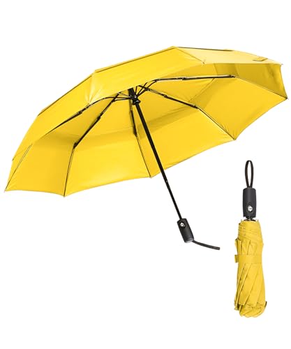 Mr. Pen Windproof Travel Umbrella - Yellow, Automatic, Compact, Rain Umbrella - Click to Buy