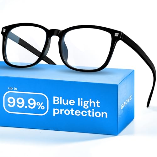 Gaoye Blue Light Glasses for Computer & Gaming - Anti UV Ray Lenses, Scratch-Resistant & Comfort Fit