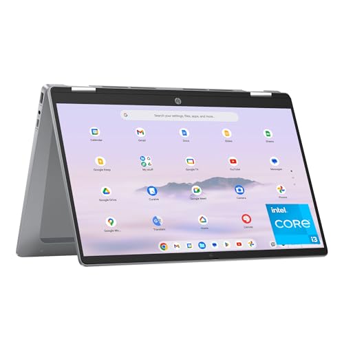 HP Chromebook Plus x360 14 inch Laptop, FHD Touchscreen, Intel Core i3-N305, 8 GB RAM, 128 GB UFS, Intel UHD Graphics, Chrome OS, 14b-cd0010nr (2024) - Click to Buy