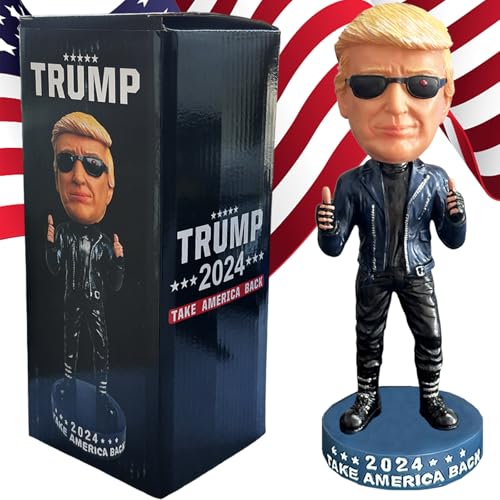 UKMPFGJ Donald Trump Collectibles Trump Merchandise Donald Trump 2024 Bobblehead Gifts for Trump Supporters and Patriotic Americans - Click to Buy