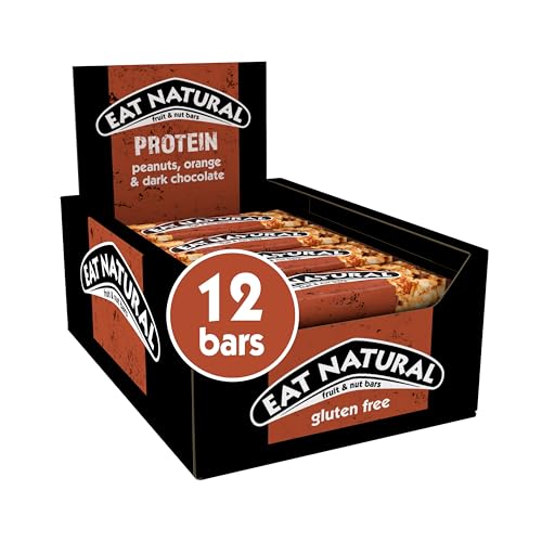 Eat Natural Protein Peanuts, Orange & Dark Chocolate Fruit & Nut Bars 12 x 40g - Click to Buy