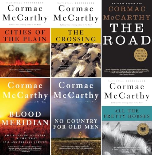 Cormac McCarthy Bestselling 6 Books Set - Cities of the Plain, The Crossing, The Road, Blood Meridian, No Country for Old Men, All the Pretty Horses - Click to Buy