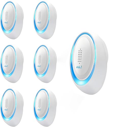 Ultrasonic Pest Repeller, Newest 6Pack Electronic Powerful Mouse Repellent plug-in Pest Control for Bugs, Mosquito, Roach, Ant, Rodent, Mouse, Rat, Spider, Cockroach, Ants Etc Insect Repellent