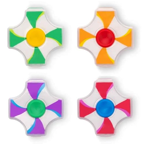 Non Toxic Dust Free Spin Erasers | Spinner Erasers Multicolour Pack of 10 - Click to Buy