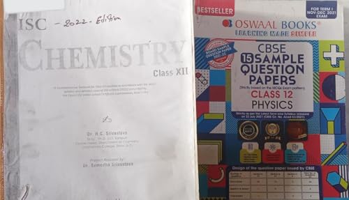 Nootan ISC Chemistry Class 12 By HC Srivastava & Oswaal Physics (FREE With This Book) (Second Hand & Used Book) (S) - Click to Buy