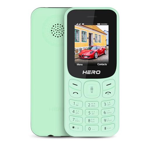 Lava Hero Shakti 2025 Dual Sim Keypad Mobile Phone (with Vibration Alert) | 1.8" Display | Super Saving Battery Mode | Stylish Design | Number Talker | (Mint Green) - Click to Buy