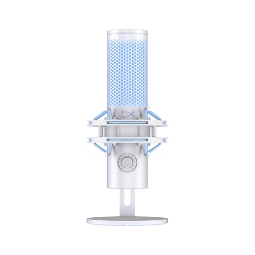 HyperX Quadcast 2 Frost - USB Microphone for Gaming, Streaming and Podcasting, with On-Board Controls, LED Lighting, Removable Shock Mount