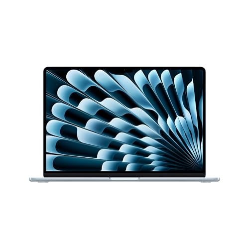 Apple 2025 MacBook Air 15-inch Laptop with M4 chip: Built for Apple Intelligence, 16GB Unified Memory, 256GB SSD Storage, Touch ID; Sky Blue - English Keyboard