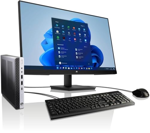 All-in-One Paket HP 27-Zoll Core i5 Computer mit 3 Jahren Garantie! Intel Core i5 6500T Quad Core, 3.1 GHz, 16 GB DDR4, 512 GB SSD, WLAN, USB 3, USB-C, Windows 11, MS Office - 8032