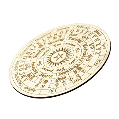MUSISALY Wooden Divination Metaphysical Message Board Wiccan Altar Supply Unique Carved Design